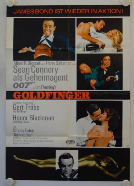 James Bond 007 - Goldfinger originales deutsches Filmplakat